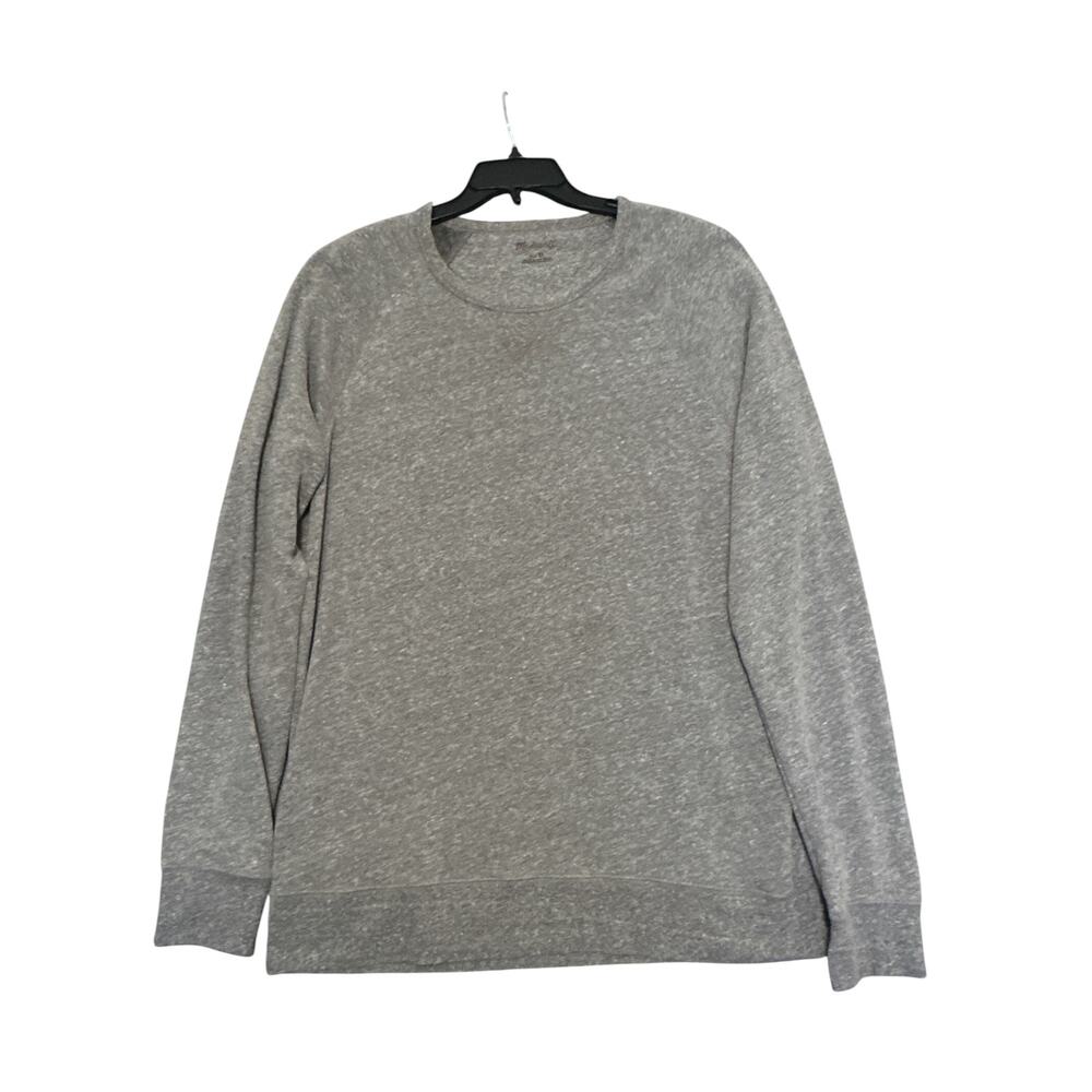 Madewell Crewneck Sweatshirt Heather Gray Regular Fit Raglan Sleeve Men's XL